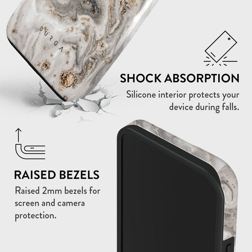 Snowstorm - Grey Marble iPhone 15 Plus Case 8