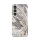 Snowstorm - Grey Marble Samsung Galaxy S24 FE Case 1
