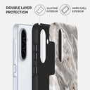 Snowstorm - Grey Marble Samsung Galaxy A36 5G Case 2