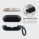 Snowstorm - Grey Marble Samsung Galaxy Buds Case 2