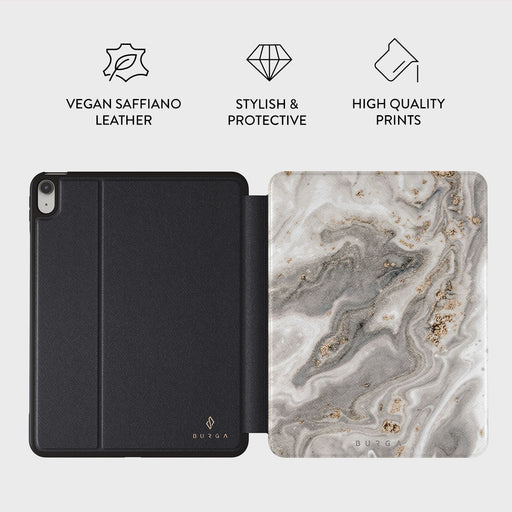 Snowstorm - Grey Marble iPad 10.9 (A16/10th Gen) Case 2