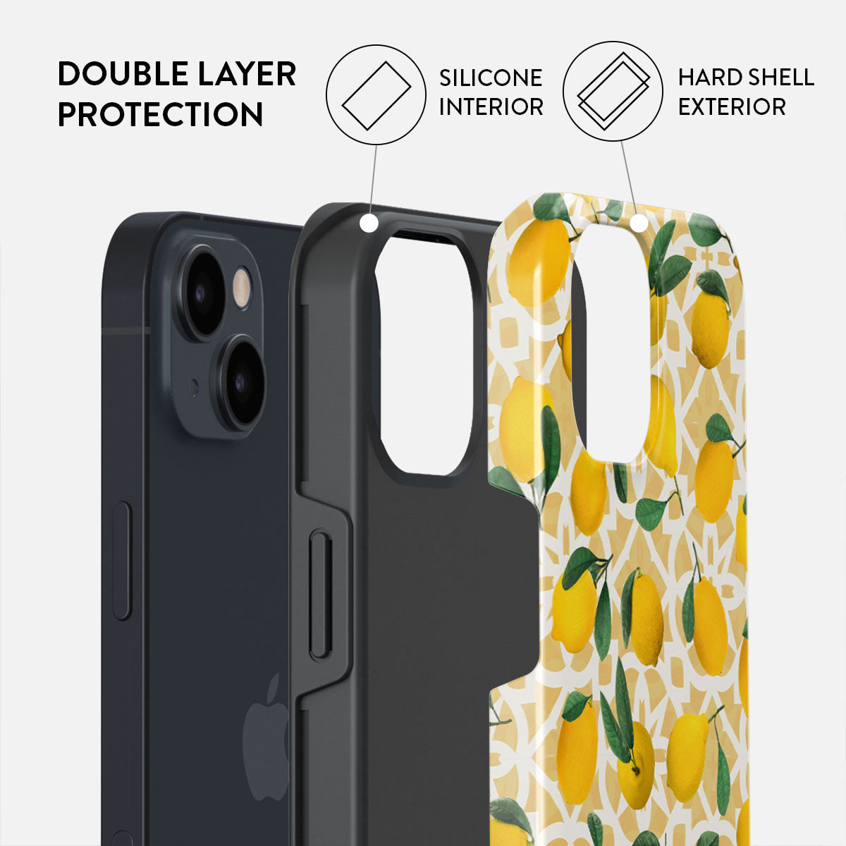 iPhone15 スマホケース BURGA レモン 黄色　ELITE Lemon Juice - iPhone 15 Case | BURGA