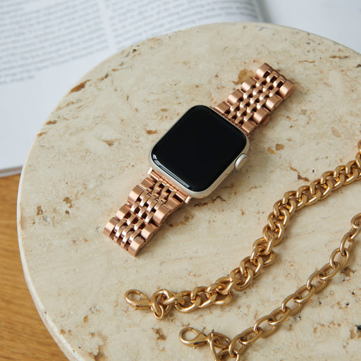 Dubai Bracelet Apple Watch Band - Vintage Rose Gold - The Salty Fox