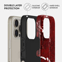 Iconic Red Ruby - Marble iPhone 16 Pro Max Case 2