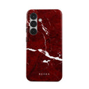 Iconic Red Ruby - Marble Samsung Galaxy S25 Case