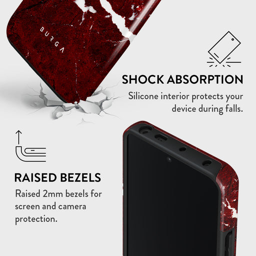 Iconic Red Ruby - Marble Xiaomi Redmi Note 13 Pro 5G Case 4