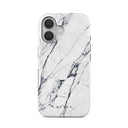 Satin White - Marble iPhone 16 Plus Case 1