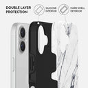 Satin White - Marble iPhone 16 Plus Case 2