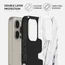 Satin White - Marble iPhone 16 Pro Case 2