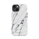 Satin White - Marble iPhone 15 Case 5