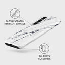 Satin White - Marble Samsung Galaxy S25 Case 3