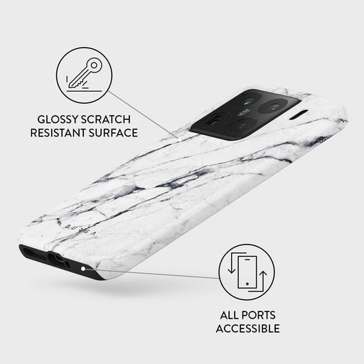 Satin White - Marble Xiaomi 15 Case 3