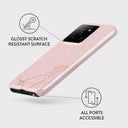 Peachy Gold - Pink Marble Xiaomi 14 Pro Case 3