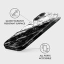 Fatal Contradiction - Black & White Marble iPhone 16 Plus Case 3