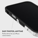 Fatal Contradiction - Black & White Marble iPhone 16 Plus Case 5