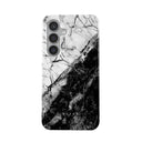 Fatal Contradiction - Black & White Marble Samsung Galaxy S24 FE Case 1
