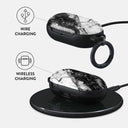 Fatal Contradiction - Black & White Marble Samsung Galaxy Buds Case 3
