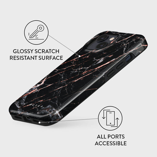 Rose Gold Marble - iPhone 15 Plus Case 7