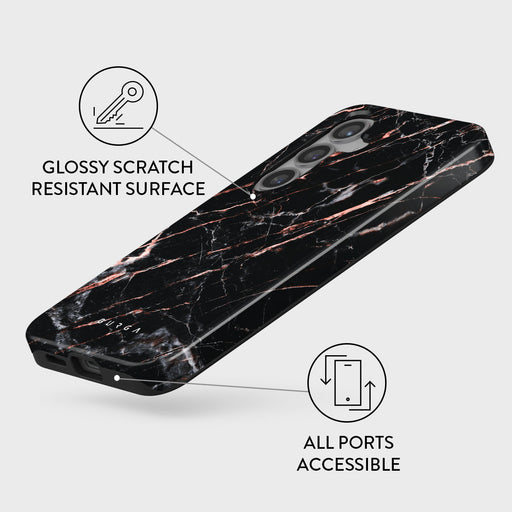 Rose Gold Marble - Samsung Galaxy S24 FE Case 3