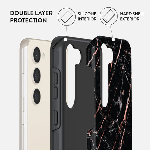 Rose Gold Marble - Samsung Galaxy S23 Plus Case 6