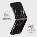 Rose Gold Marble - Samsung Galaxy Z Flip 4 Case 3