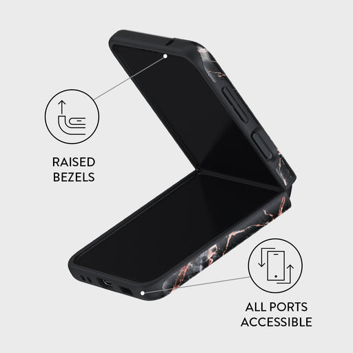 Rose Gold Marble - Samsung Galaxy Z Flip 3 Case 3