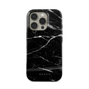 Noir Origin - Black Marble iPhone 16 Pro Case 1