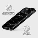 Noir Origin - Black Marble iPhone 15 Plus Case 7