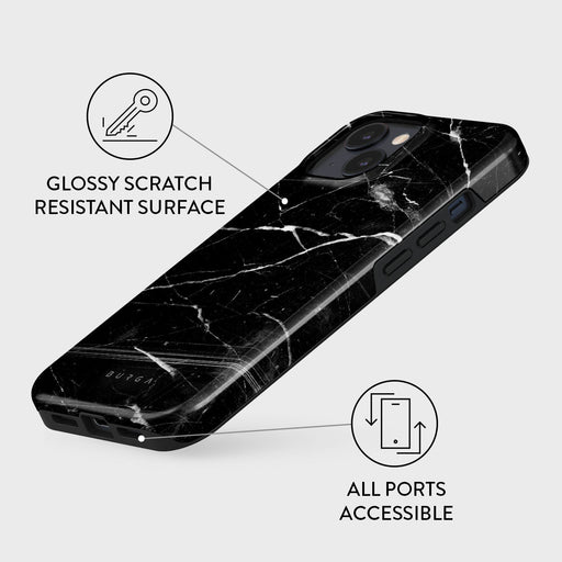 Noir Origin - Black Marble iPhone 15 Plus Case 7