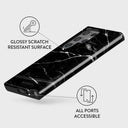 Noir Origin - Black Marble Samsung Galaxy S24 Ultra Case 7
