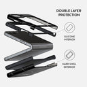 Noir Origin - Black Marble Samsung Galaxy Z Flip 5 Case 8