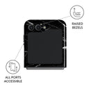 Noir Origin - Black Marble Samsung Galaxy Z Flip 5 Case 9