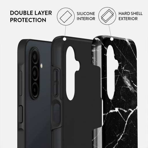 Noir Origin - Black Marble Samsung Galaxy A26 5G Case 2
