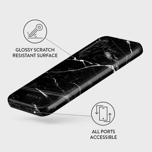Noir Origin - Black Marble Samsung Galaxy A26 5G Case 3