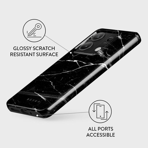 Noir Origin - Black Marble Xiaomi Redmi Note 13 5G Case 3