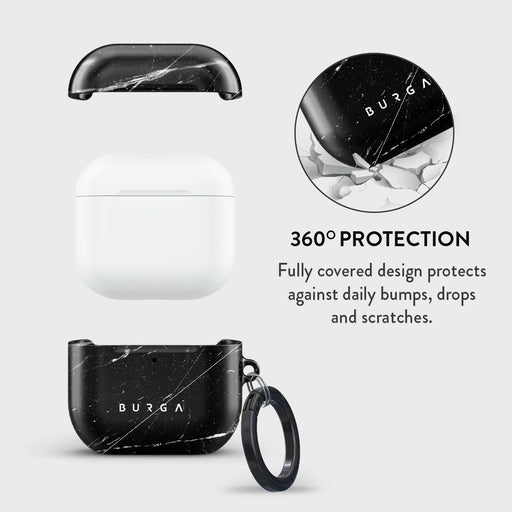 Noir Origin - Black Marble AirPods 4 Case 2