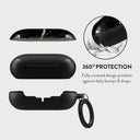 Noir Origin - Black Marble Samsung Galaxy Buds Plus Case 2