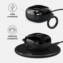 Noir Origin - Black Marble Samsung Galaxy Buds FE Case 3