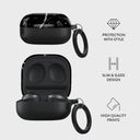 Noir Origin - Black Marble Samsung Galaxy Buds FE Case 4