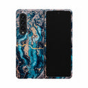 Mystic River - Blue Marble Samsung Galaxy Z Fold 4 Case 1