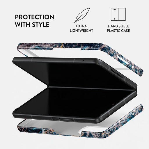 Mystic River - Blue Marble Samsung Galaxy Z Fold 4 Case 2
