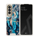 Mystic River - Blue Marble Samsung Galaxy Z Fold 4 Case 38