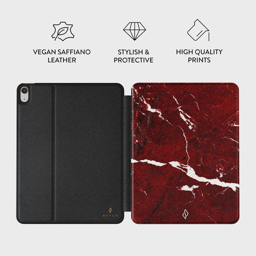 Iconic Red Ruby - Marble iPad Air 11 (7th/6th Gen) Case 3
