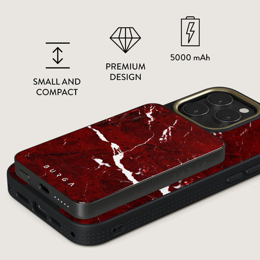 Iconic Red Ruby - Marble Magnetic Power Bank 2