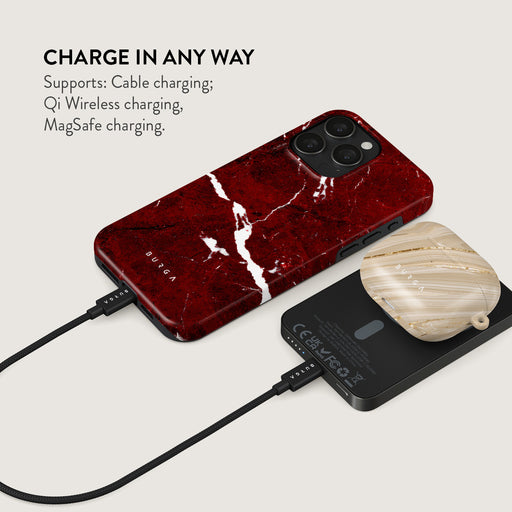 Iconic Red Ruby - Marble Magnetic Power Bank 4