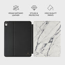 Satin White - Marble iPad Air 11 (7th/6th Gen) Case 2