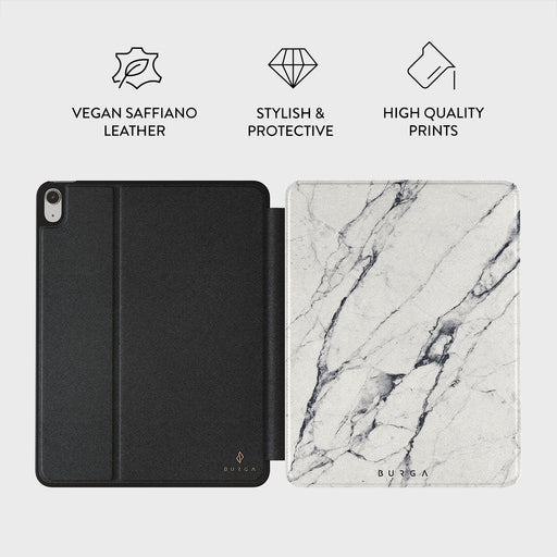 Satin White - Marble iPad Air 11 (7th/6th Gen) Case 2