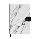 Satin White - Marble Notebook