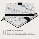Satin White - Marble Notebook 8