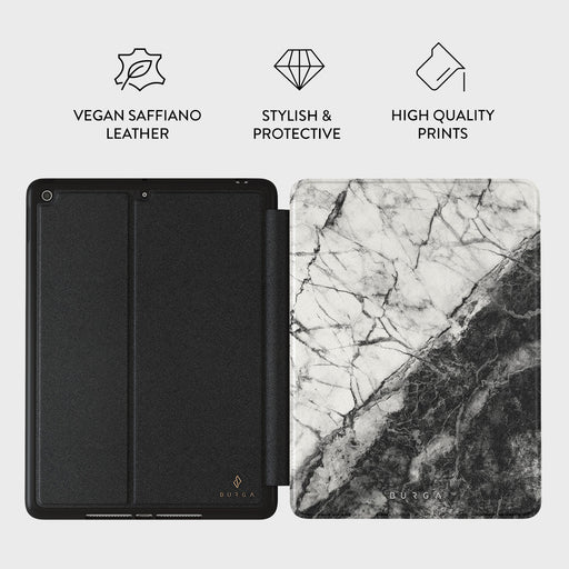Fatal Contradiction - Black & White Marble iPad 10.2 (9th/8th/7th Gen) Case 2